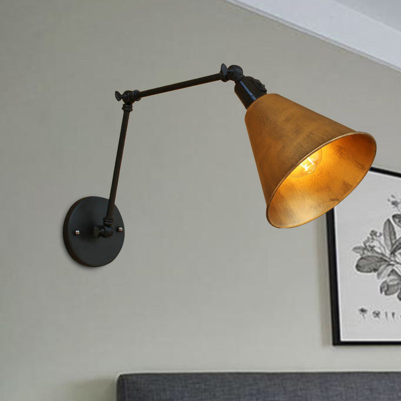 Alistair's Industrial Wall Sconce - Classic 1-Light Swing Arm