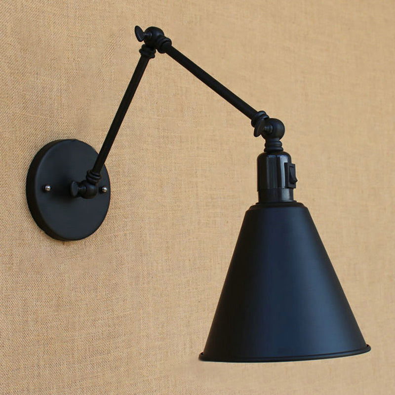Alistair's Industrial Wall Sconce - Classic 1-Light Swing Arm