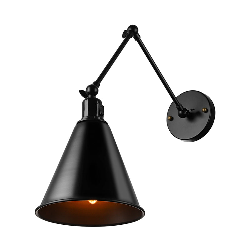 Alistair's Industrial Wall Sconce - Classic 1-Light Swing Arm