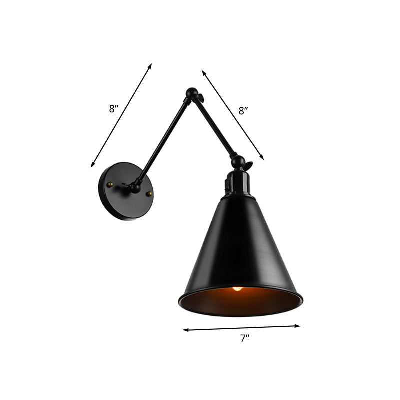 Alistair's Industrial Wall Sconce - Classic 1-Light Swing Arm