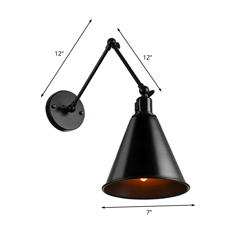 Alistair's Industrial Wall Sconce - Classic 1-Light Swing Arm
