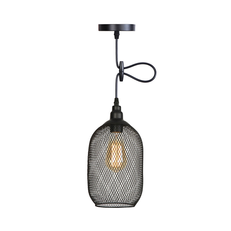 Ethan's Industrial Wire Mesh Pendant Lamp: A Touch of Industrial Charm