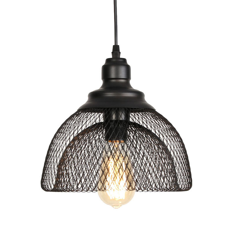 Ethan's Industrial Wire Mesh Pendant Lamp: A Touch of Industrial Charm