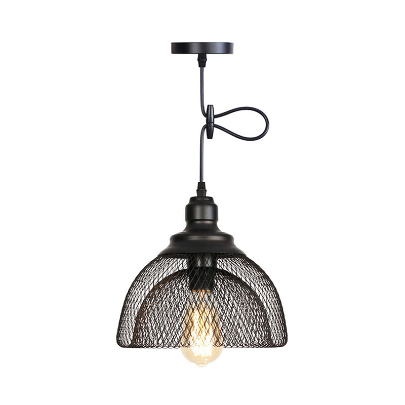 Ethan's Industrial Wire Mesh Pendant Lamp: A Touch of Industrial Charm