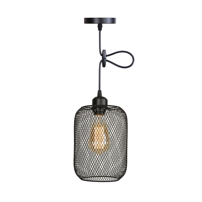 Ethan's Industrial Wire Mesh Pendant Lamp: A Touch of Industrial Charm