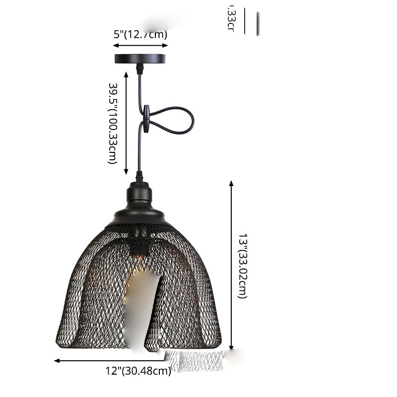 Ethan's Industrial Wire Mesh Pendant Lamp: A Touch of Industrial Charm