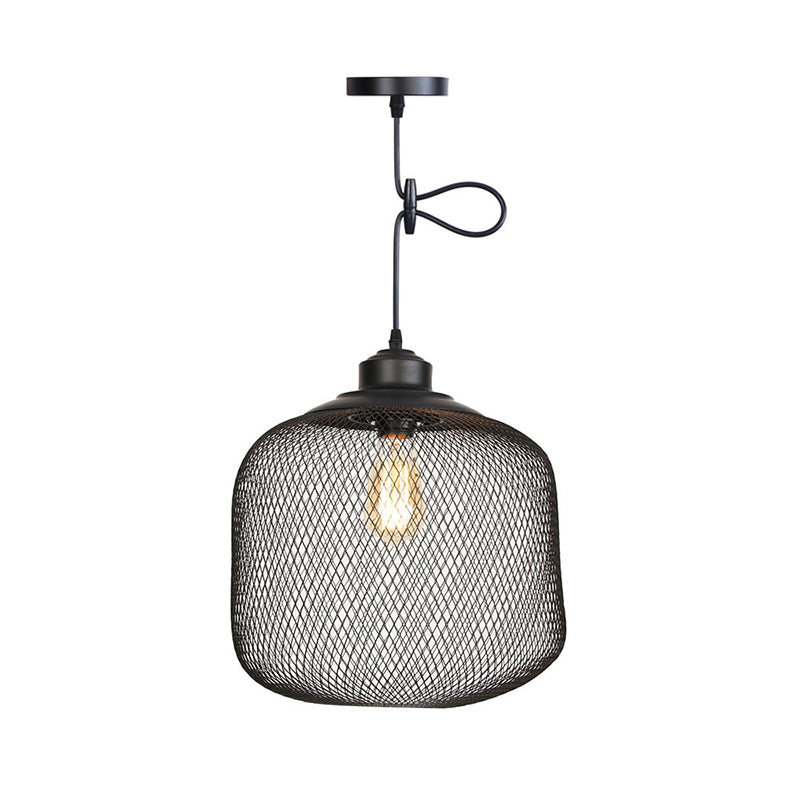 Ethan's Industrial Wire Mesh Pendant Lamp: A Touch of Industrial Charm
