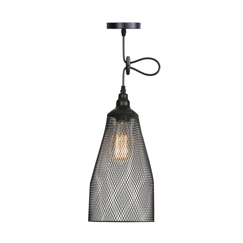 Ethan's Industrial Wire Mesh Pendant Lamp: A Touch of Industrial Charm