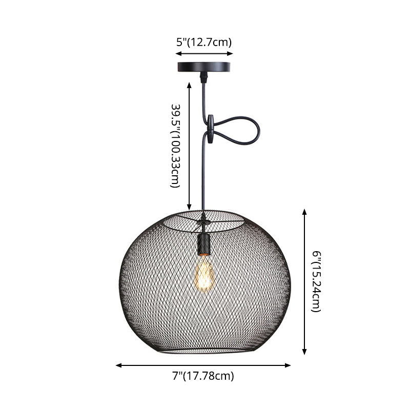 Ethan's Industrial Wire Mesh Pendant Lamp: A Touch of Industrial Charm
