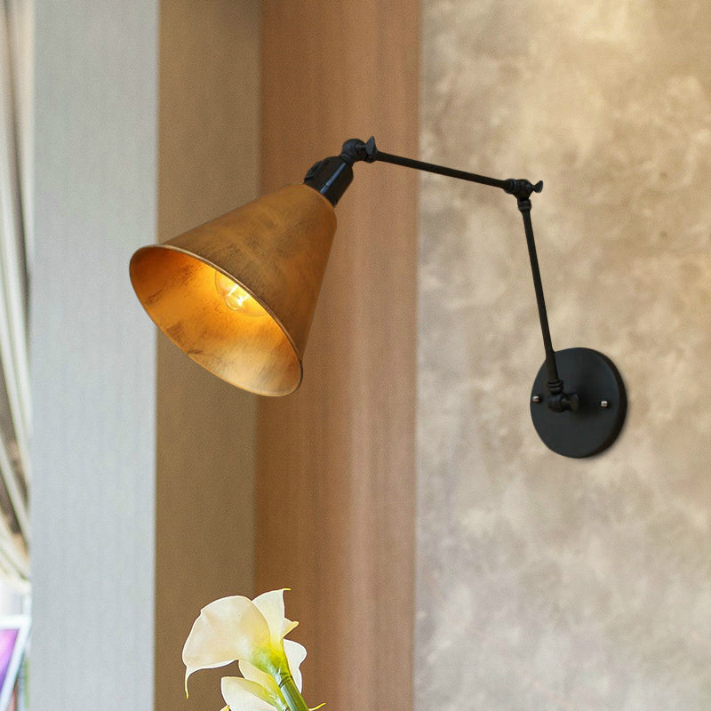 Alistair's Industrial Wall Sconce - Classic 1-Light Swing Arm