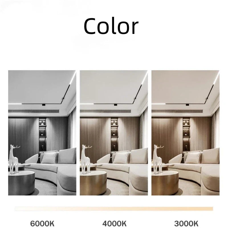 New Magnetic Track Light - Dimmable with Remote Control and 48V LED Ceiling Lamp