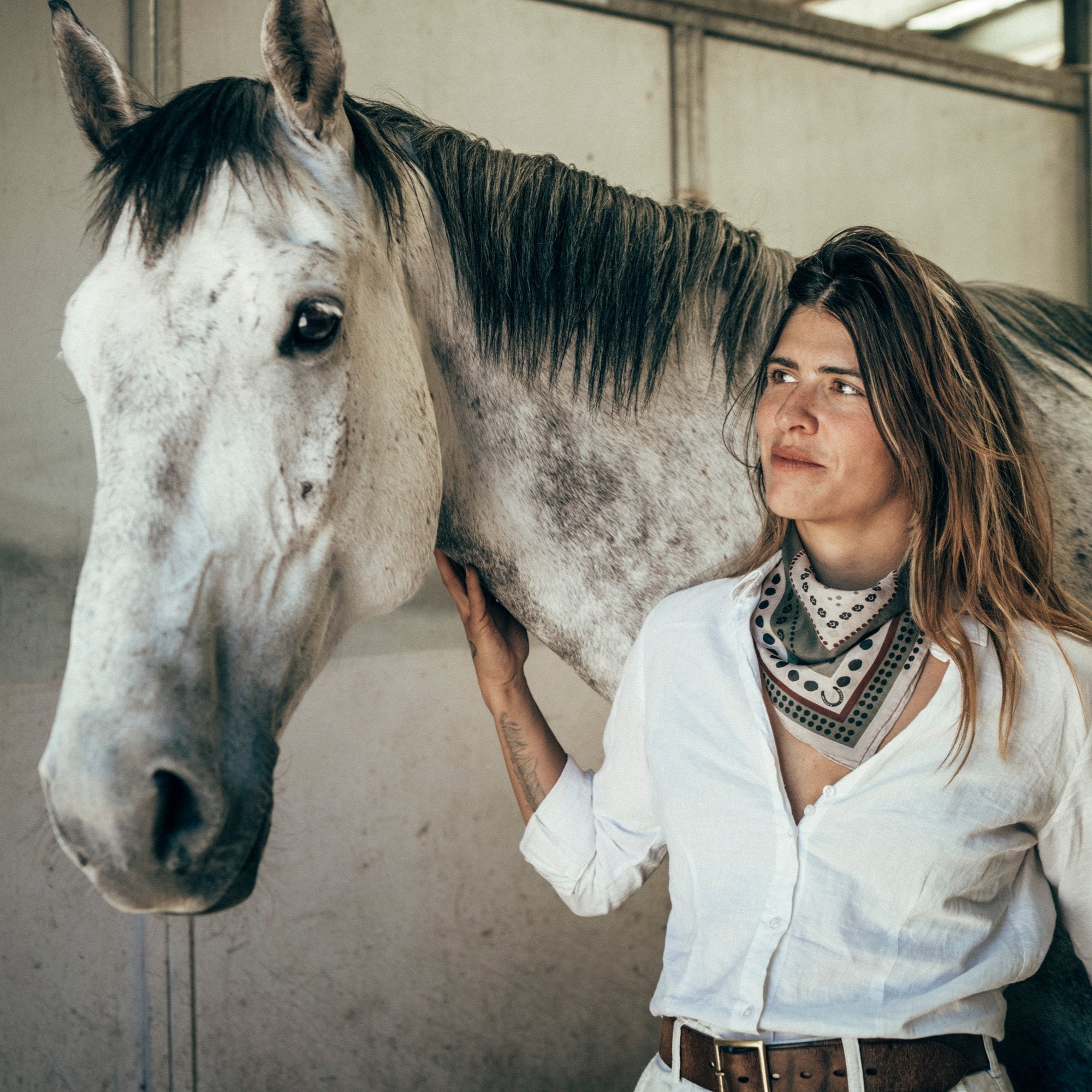 Horseshoe Bandana in Jade by Kit Santa Fe