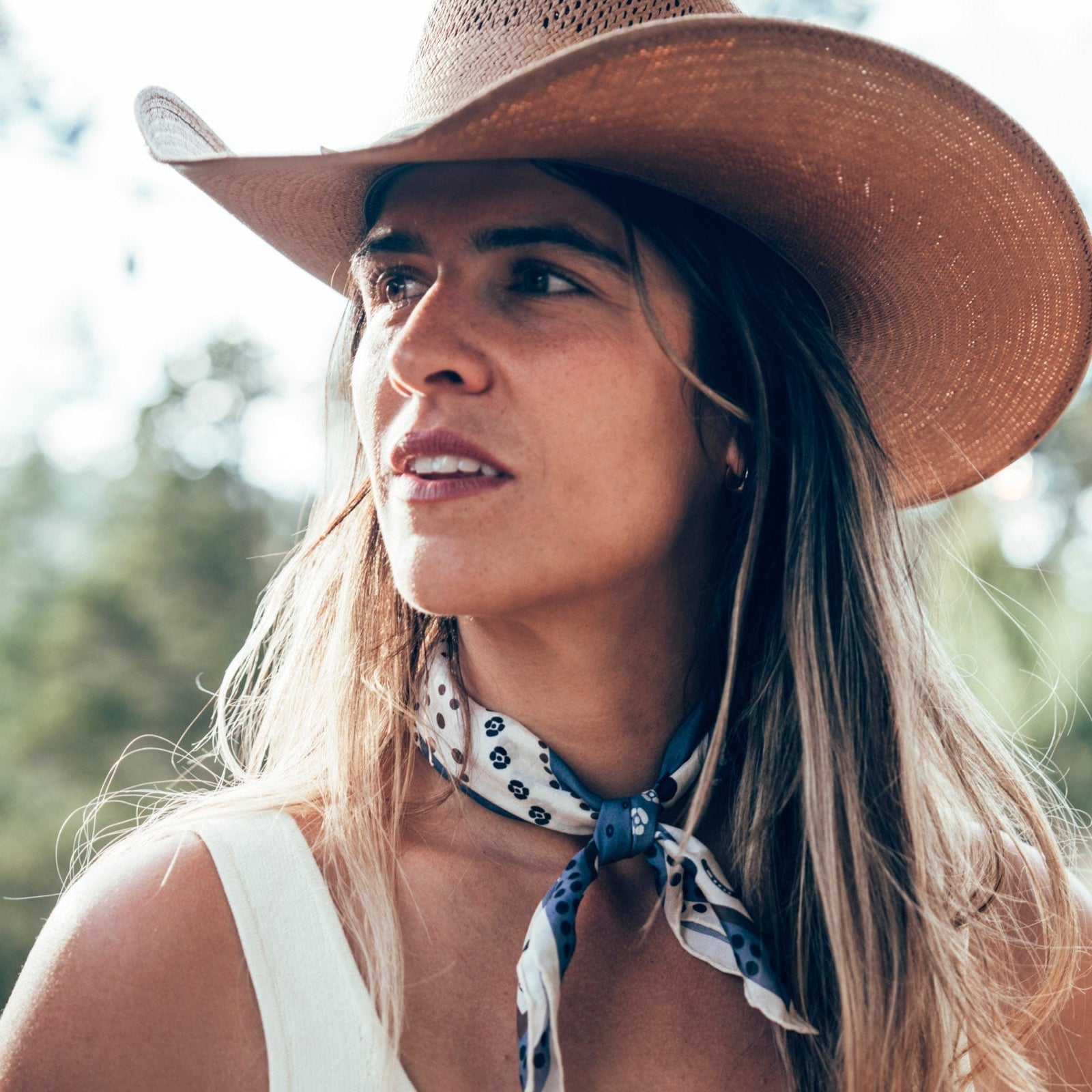 Denim Horseshoe Bandana by Kit Santa Fe