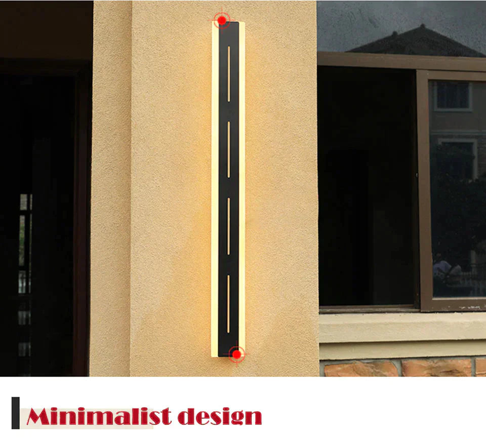 Eva's Waterproof Aluminum LED Outdoor Wall Lamp - Remote Controlled Garden Porch Sconce