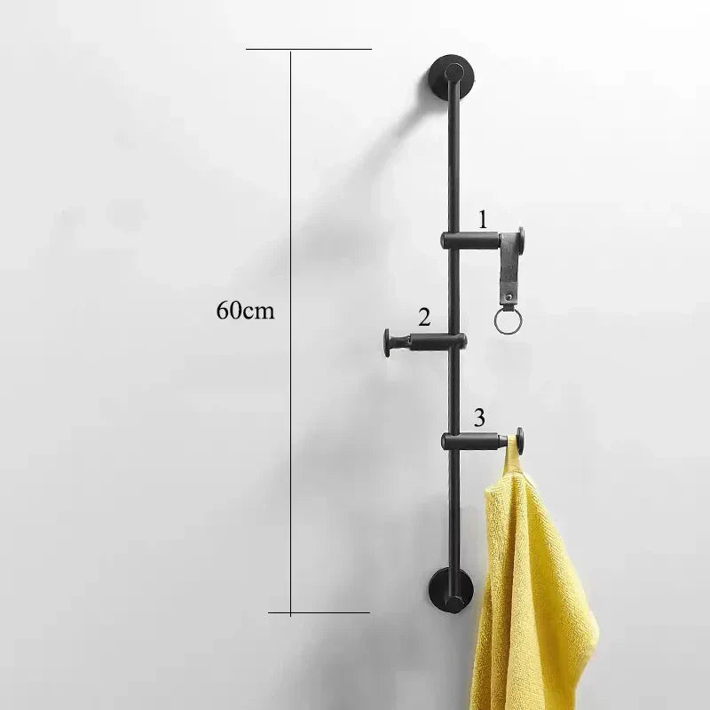European Brass Wall Hook – 60cm Towel and Cloth Hanger for Bedroom and Washroom Storage