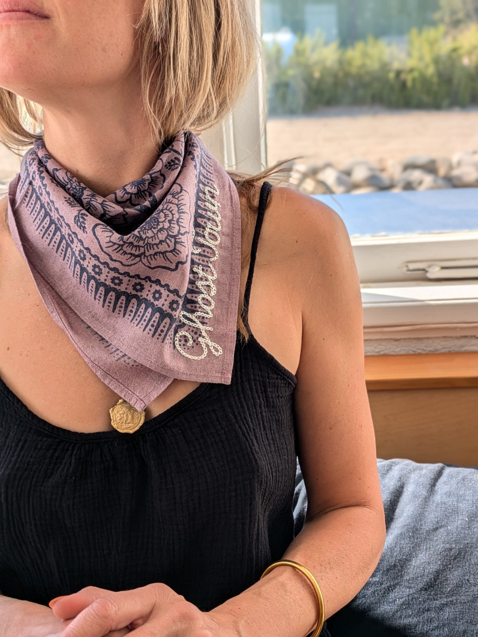 Natural Dye Silk Bandana | LAST CHANCE TEXTILES