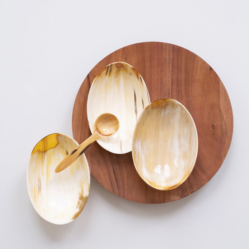 Long Handle Horn Coffee Scoop by Maadili Collective