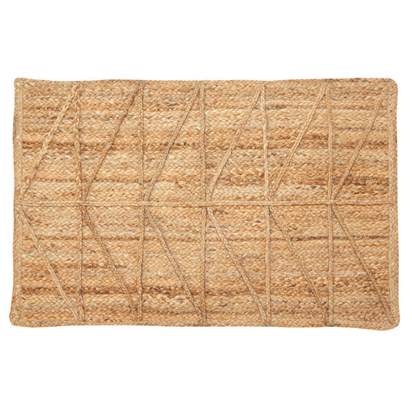 Triangle Jute Doormat Rug, Natural - 2 x 3 ft by The Artisen