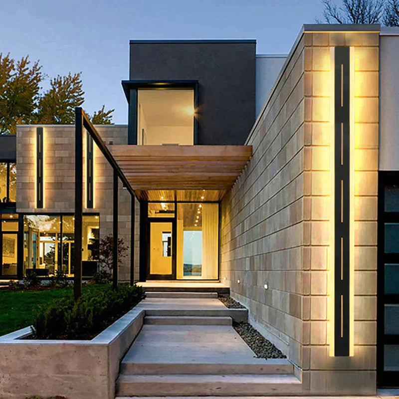 Eva's Waterproof Aluminum LED Outdoor Wall Lamp - Remote Controlled Garden Porch Sconce