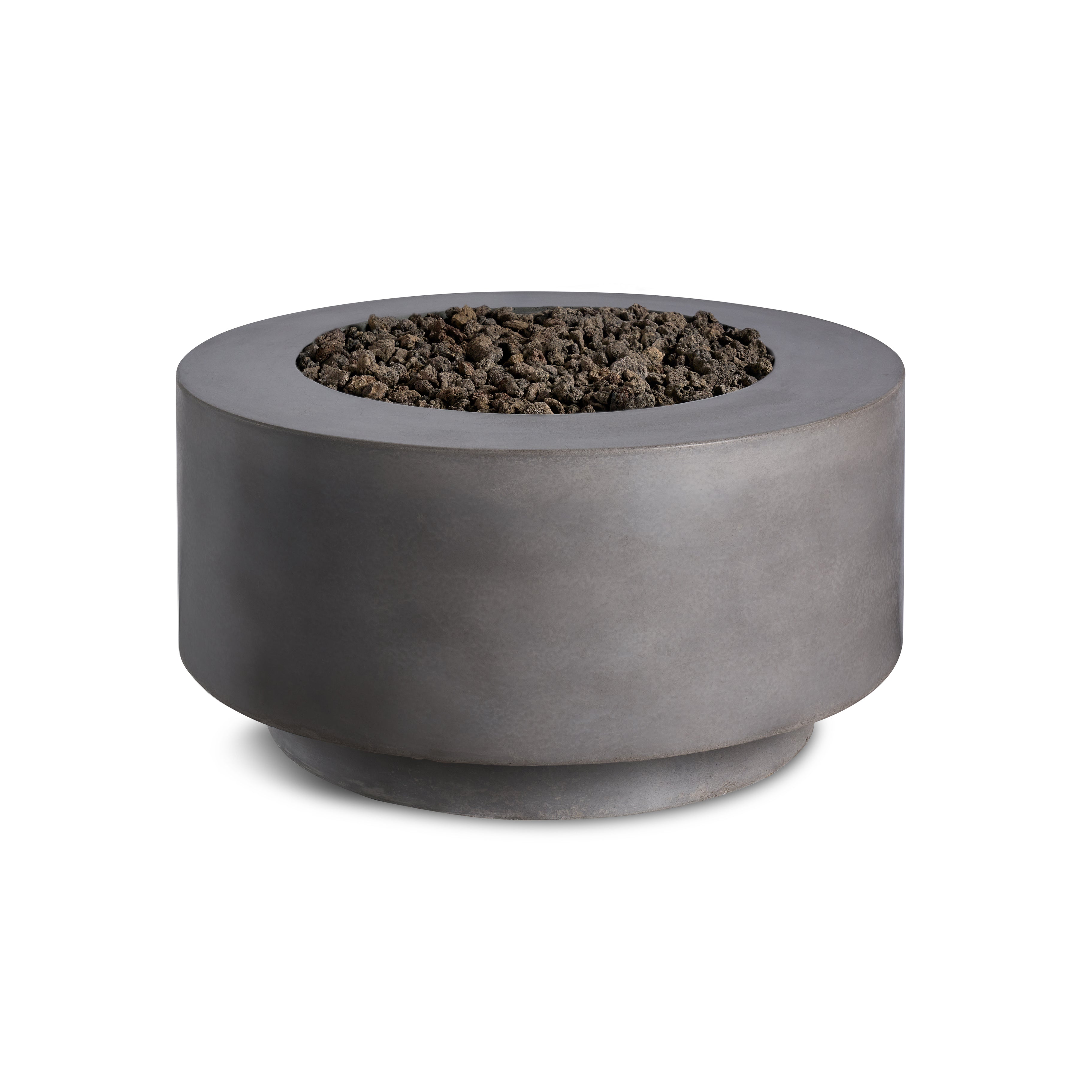 Rund | Cylindrical Concrete Fire Bowl by Crete Design