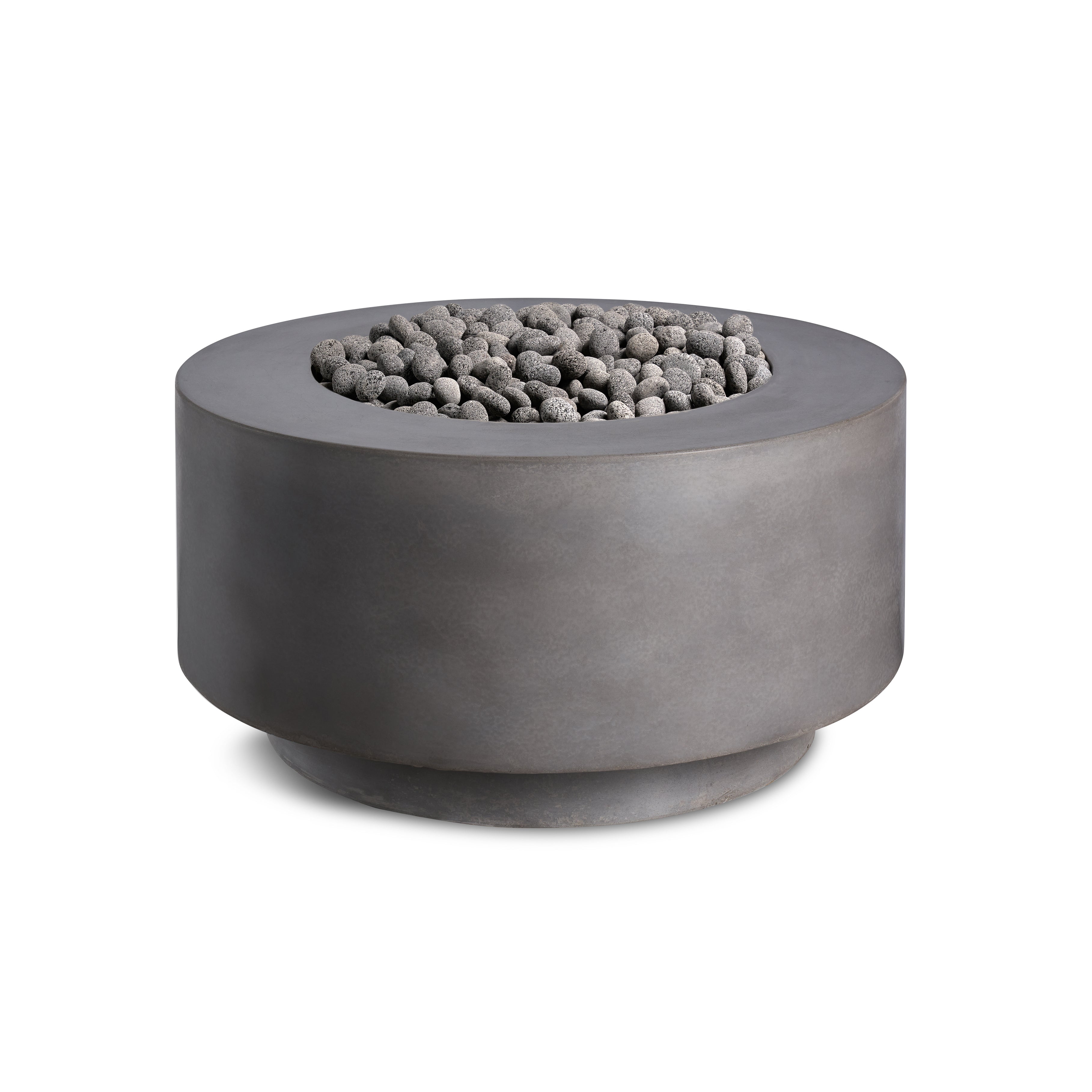 Rund | Cylindrical Concrete Fire Bowl by Crete Design