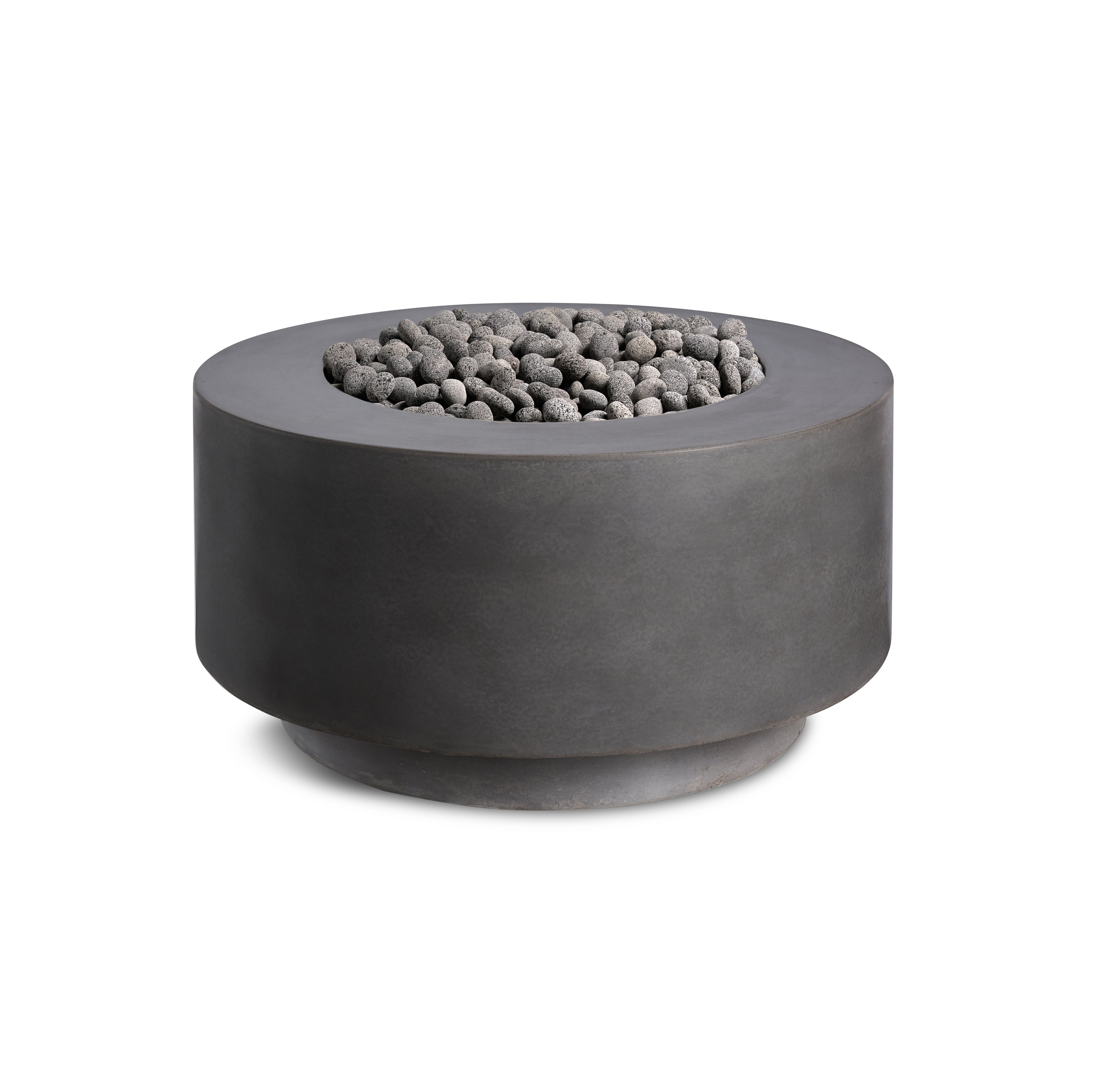Rund | Cylindrical Concrete Fire Bowl by Crete Design