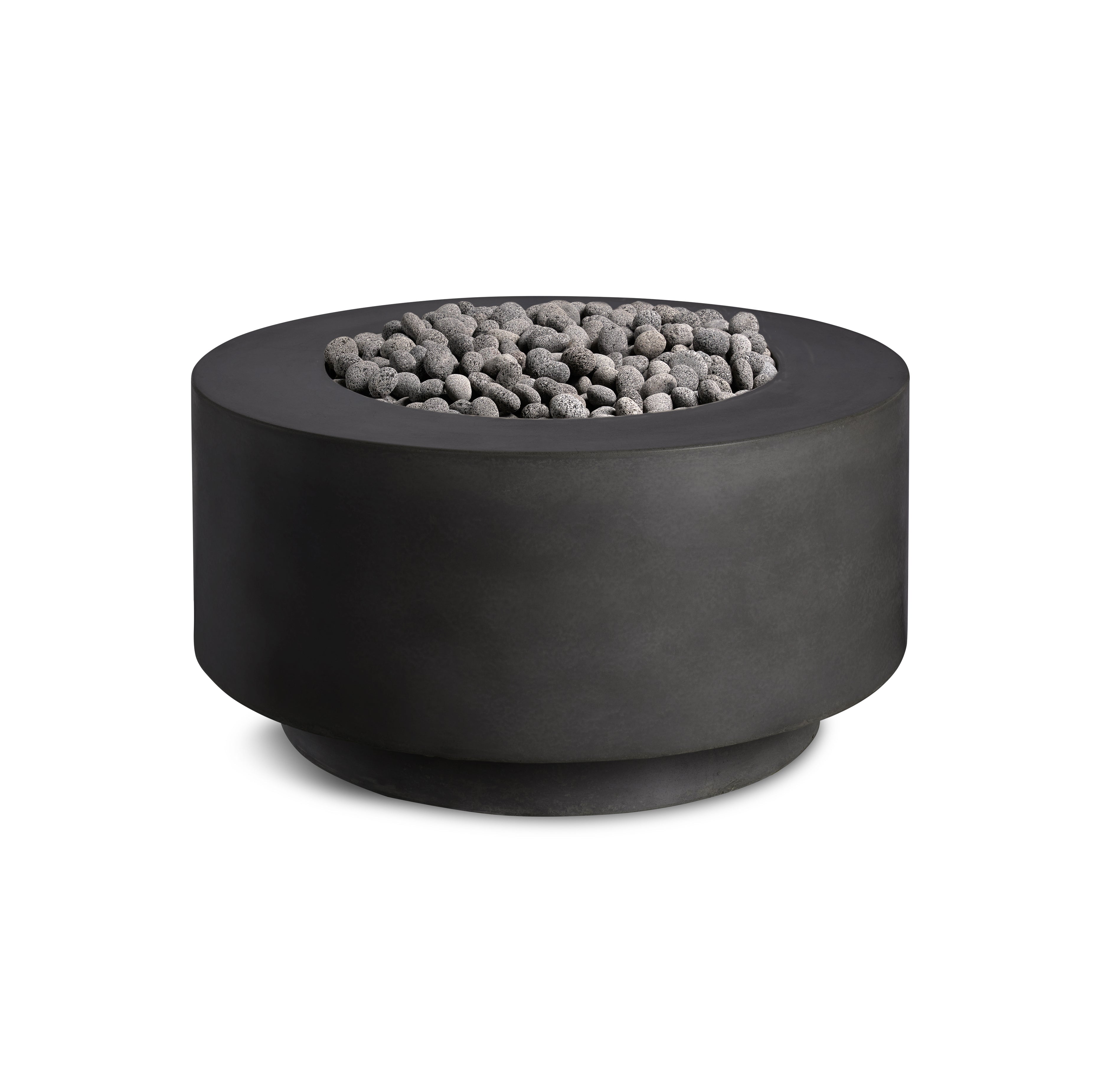 Rund | Cylindrical Concrete Fire Bowl by Crete Design