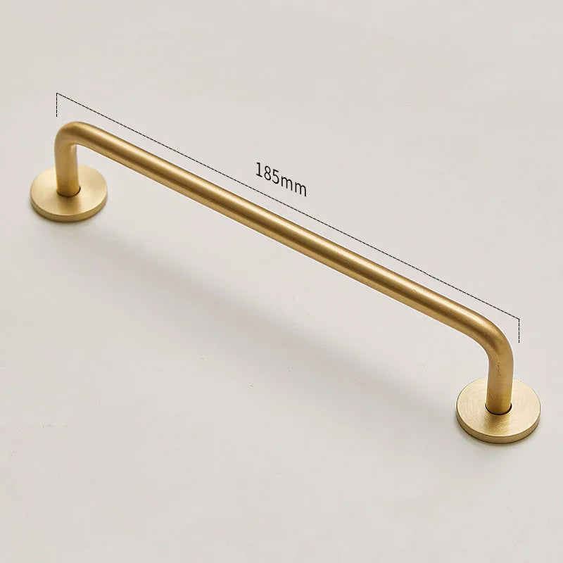 Modern Brass Furniture Bar Handles – Stylish Cabinet Pulls and Towel Bars (7mm Solid Brass)