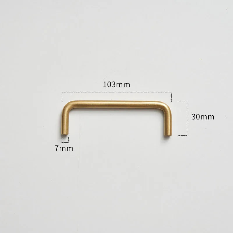 Modern Brass Furniture Bar Handles – Stylish Cabinet Pulls and Towel Bars (7mm Solid Brass)