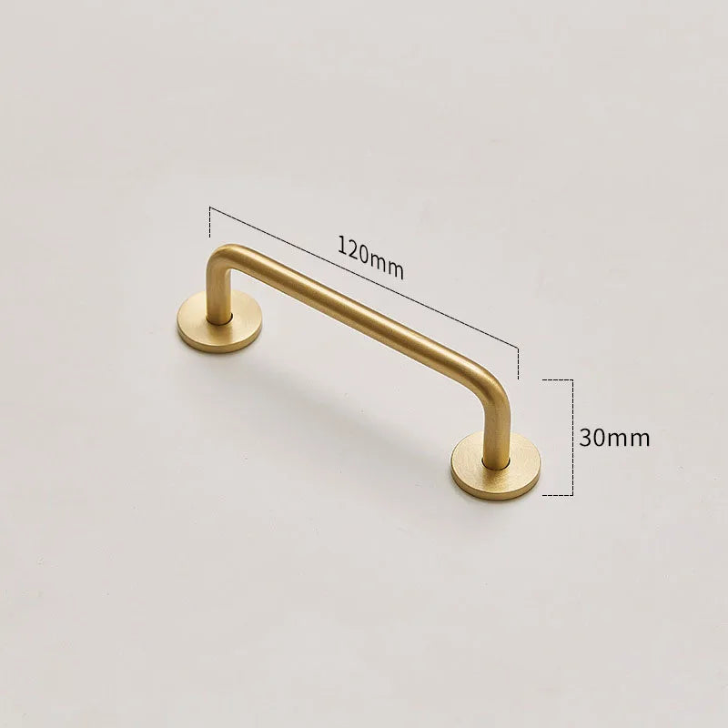 Modern Brass Furniture Bar Handles – Stylish Cabinet Pulls and Towel Bars (7mm Solid Brass)