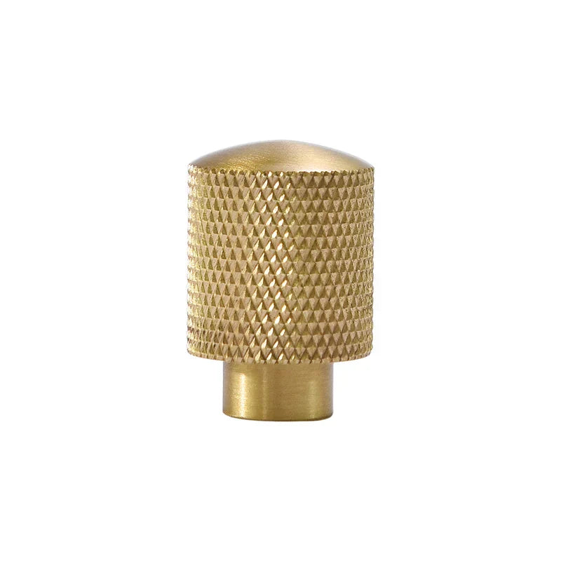 Mesh Pattern Brass Cabinet Knobs – Knurled Drawer Handles and Furniture Door Pulls
