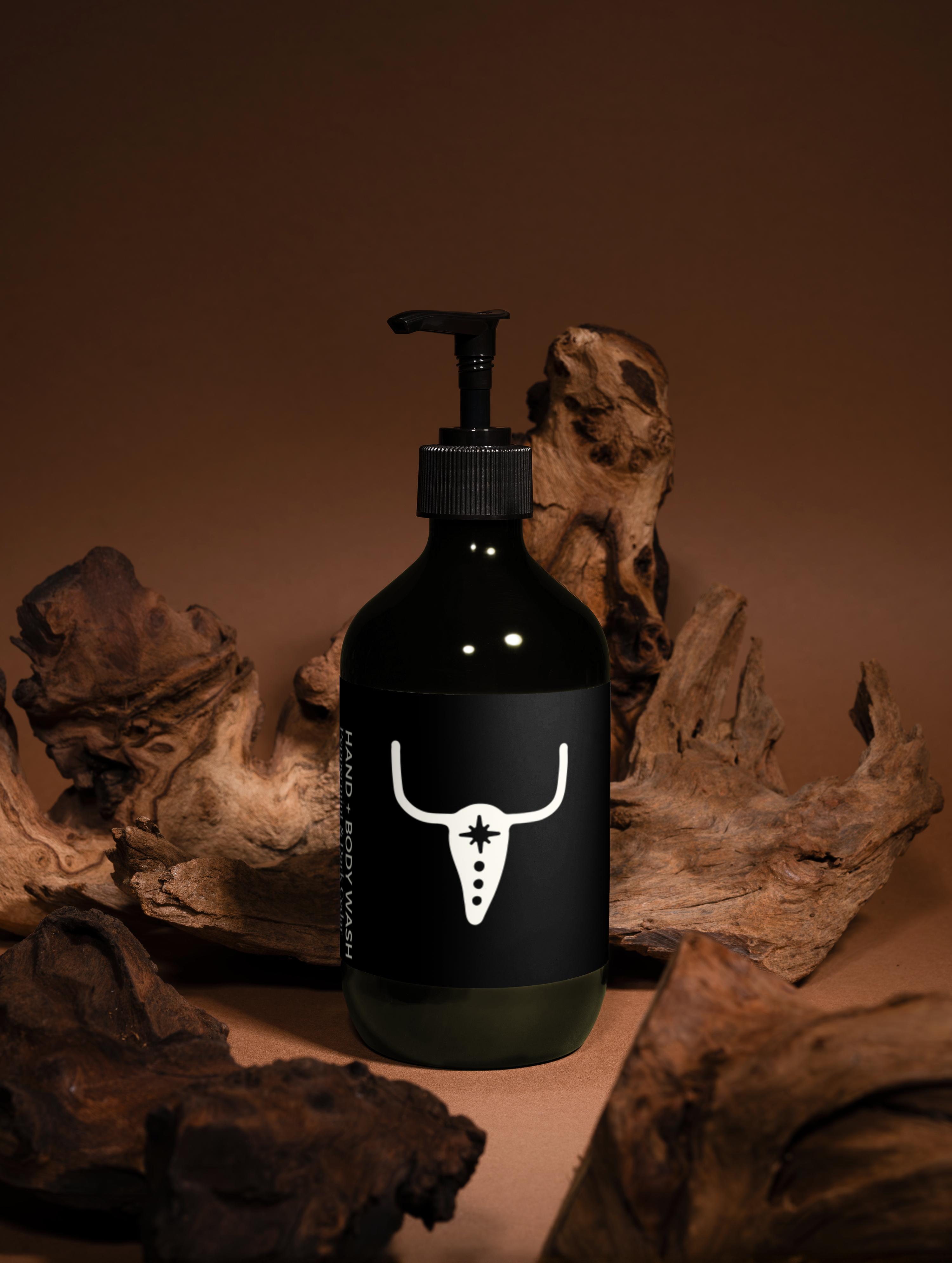 Hand & Body Wash, Peppermint & Dark Cedar | GHOST TOWN RANCH