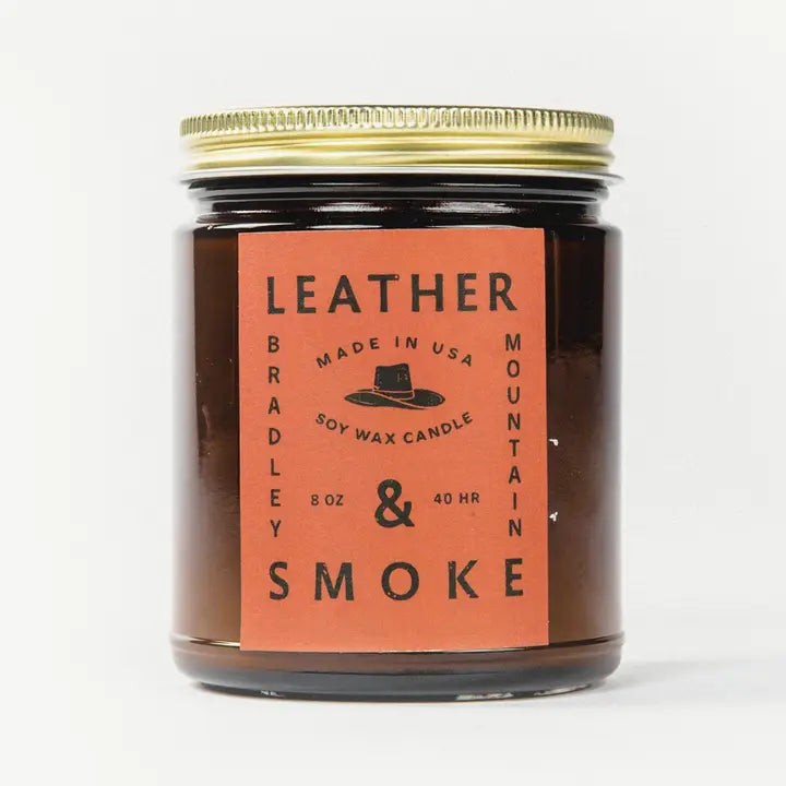 Leather & Smoke Soy Candle