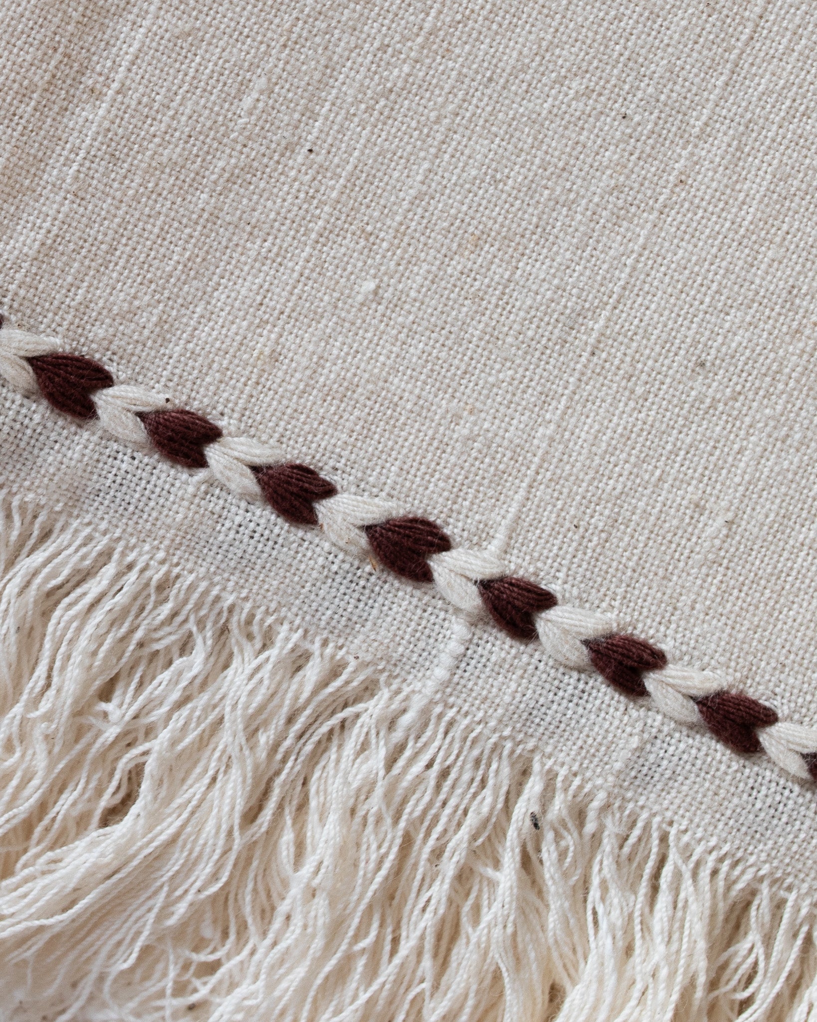 Chocolate Braid Detail Napkin | Set of 2
