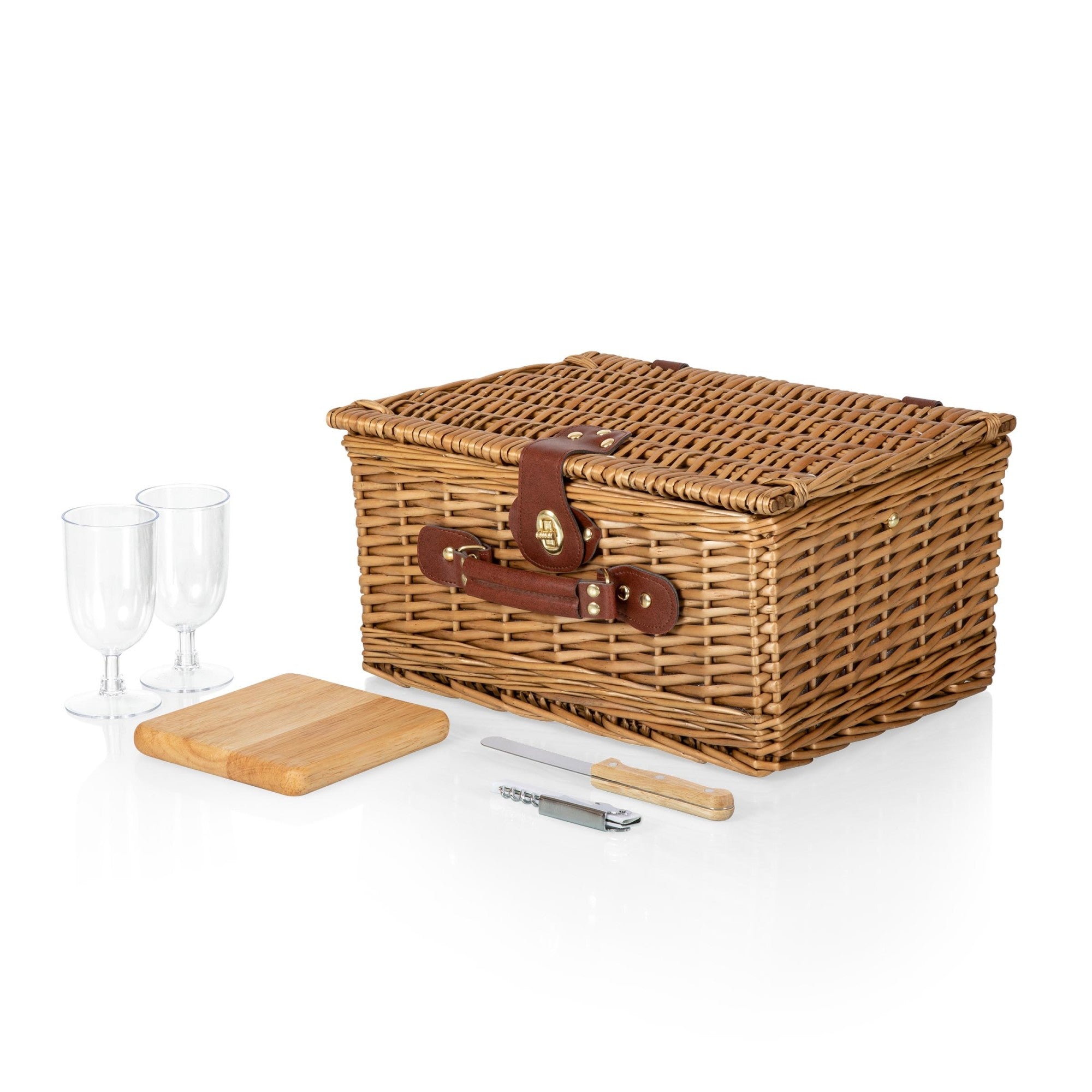 Classic Wine & Cheese Picnic Basket by Picnic Time Family of Brands