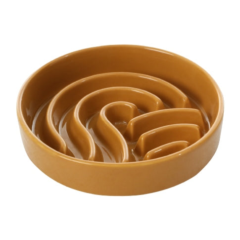 [Wave] Slow Feeder Dog Bowls - Pink / Beige / Orange by PEHOM