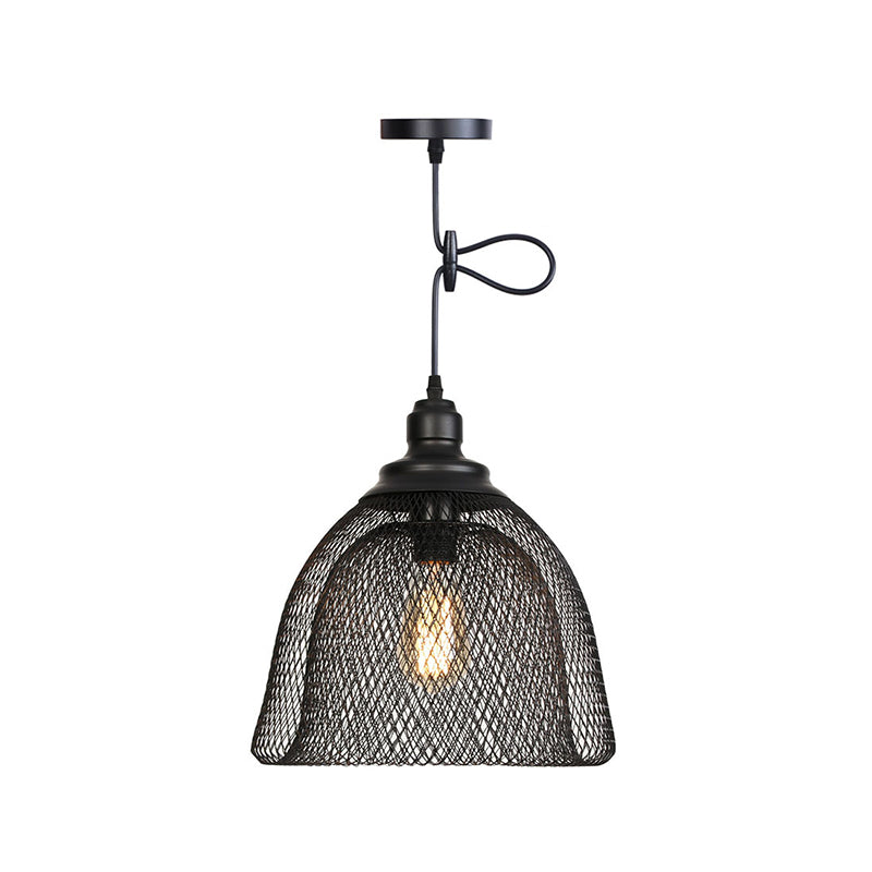 Ethan's Industrial Wire Mesh Pendant Lamp: A Touch of Industrial Charm