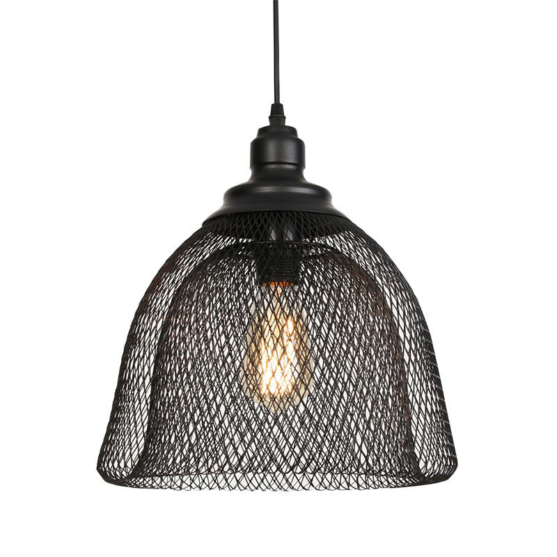 Ethan's Industrial Wire Mesh Pendant Lamp: A Touch of Industrial Charm