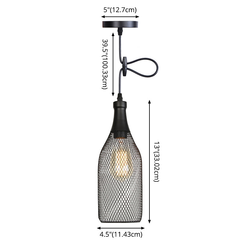 Ethan's Industrial Wire Mesh Pendant Lamp: A Touch of Industrial Charm