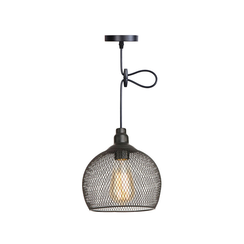 Ethan's Industrial Wire Mesh Pendant Lamp: A Touch of Industrial Charm