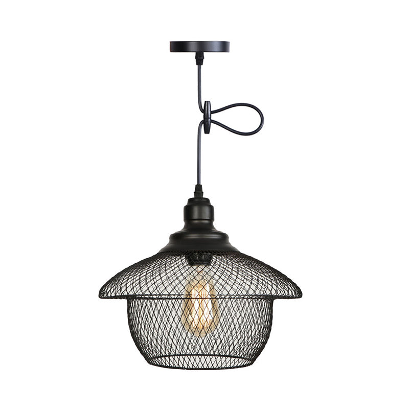 Ethan's Industrial Wire Mesh Pendant Lamp: A Touch of Industrial Charm