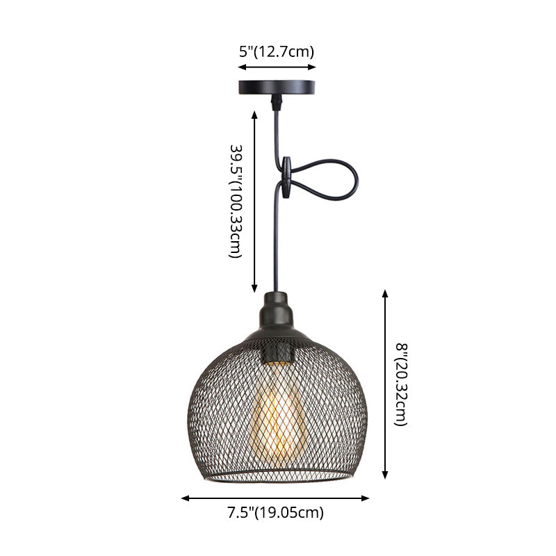 Ethan's Industrial Wire Mesh Pendant Lamp: A Touch of Industrial Charm