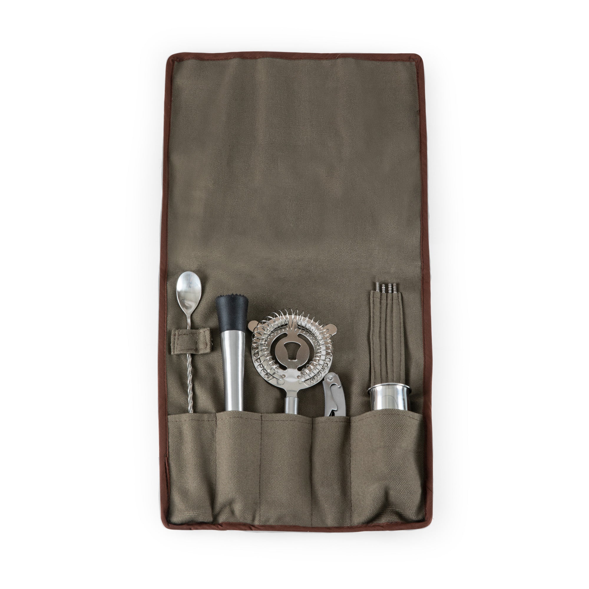 10-Piece Bar Tool Roll Up Kit by Picnic Time Family of Brands