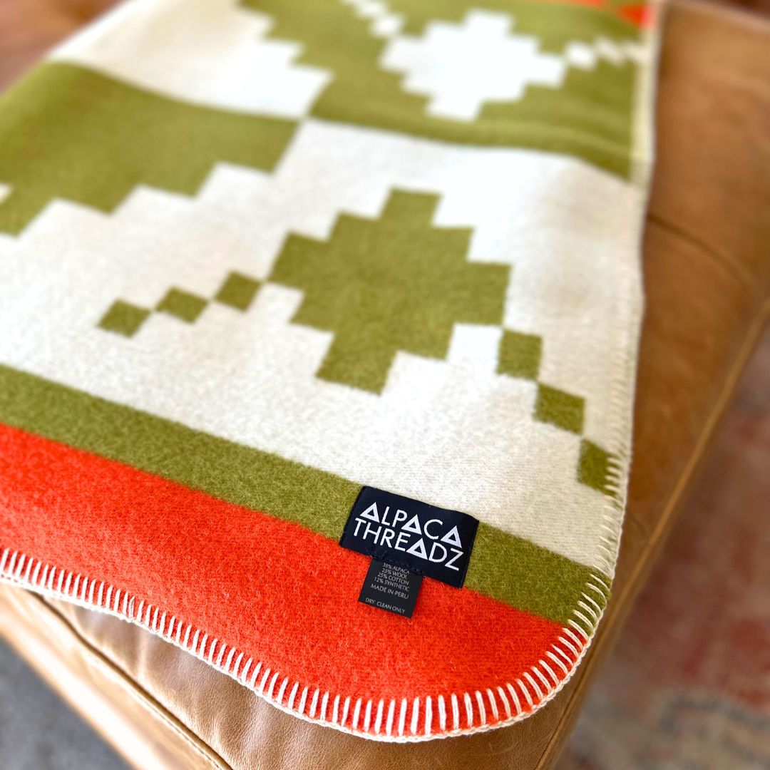 Chakana Alpaca Camp Blanket by Alpaca Threadz