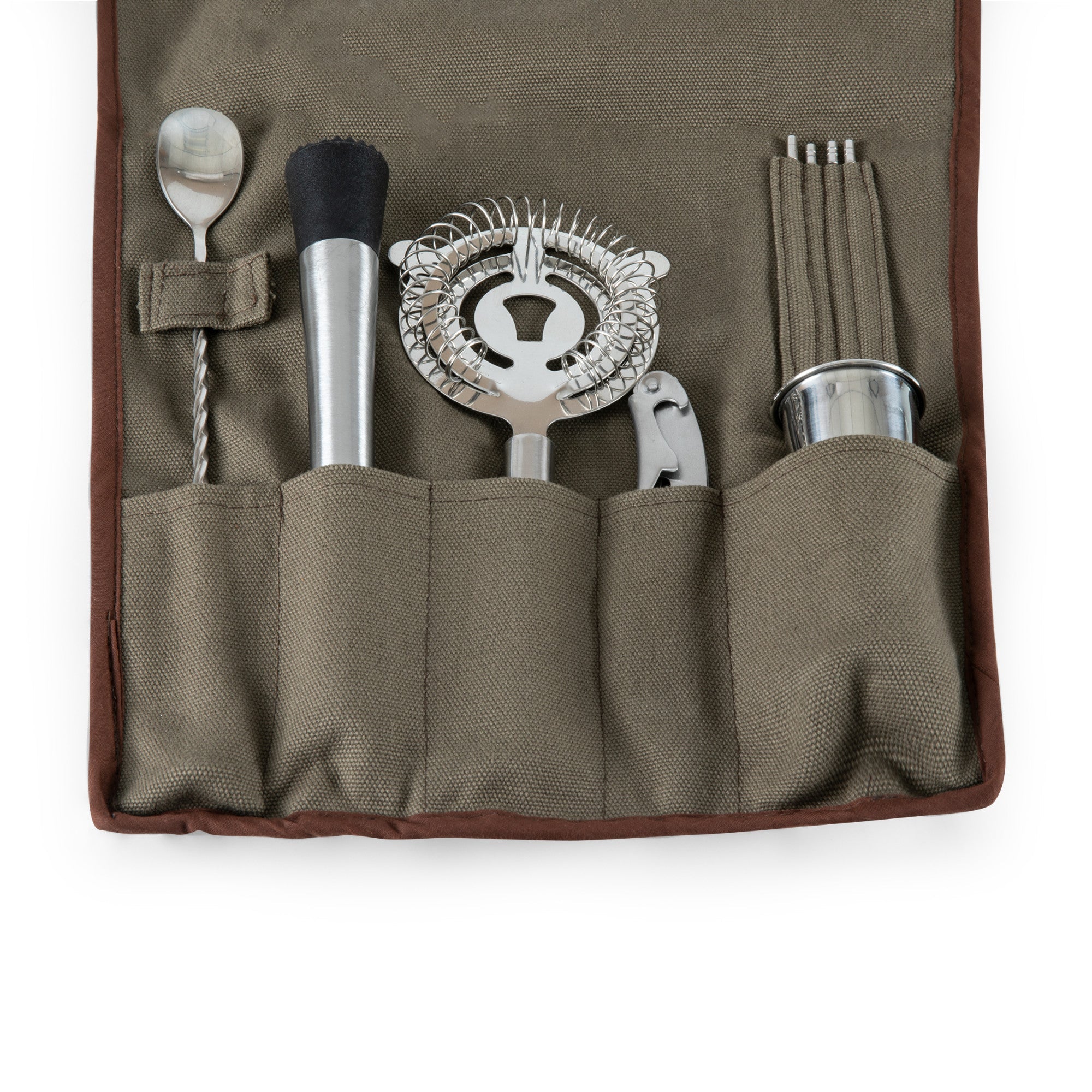 10-Piece Bar Tool Roll Up Kit by Picnic Time Family of Brands