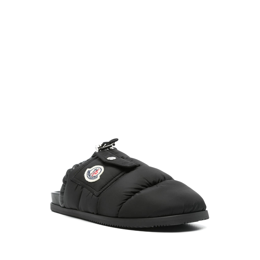 Moncler Black Slippers Women