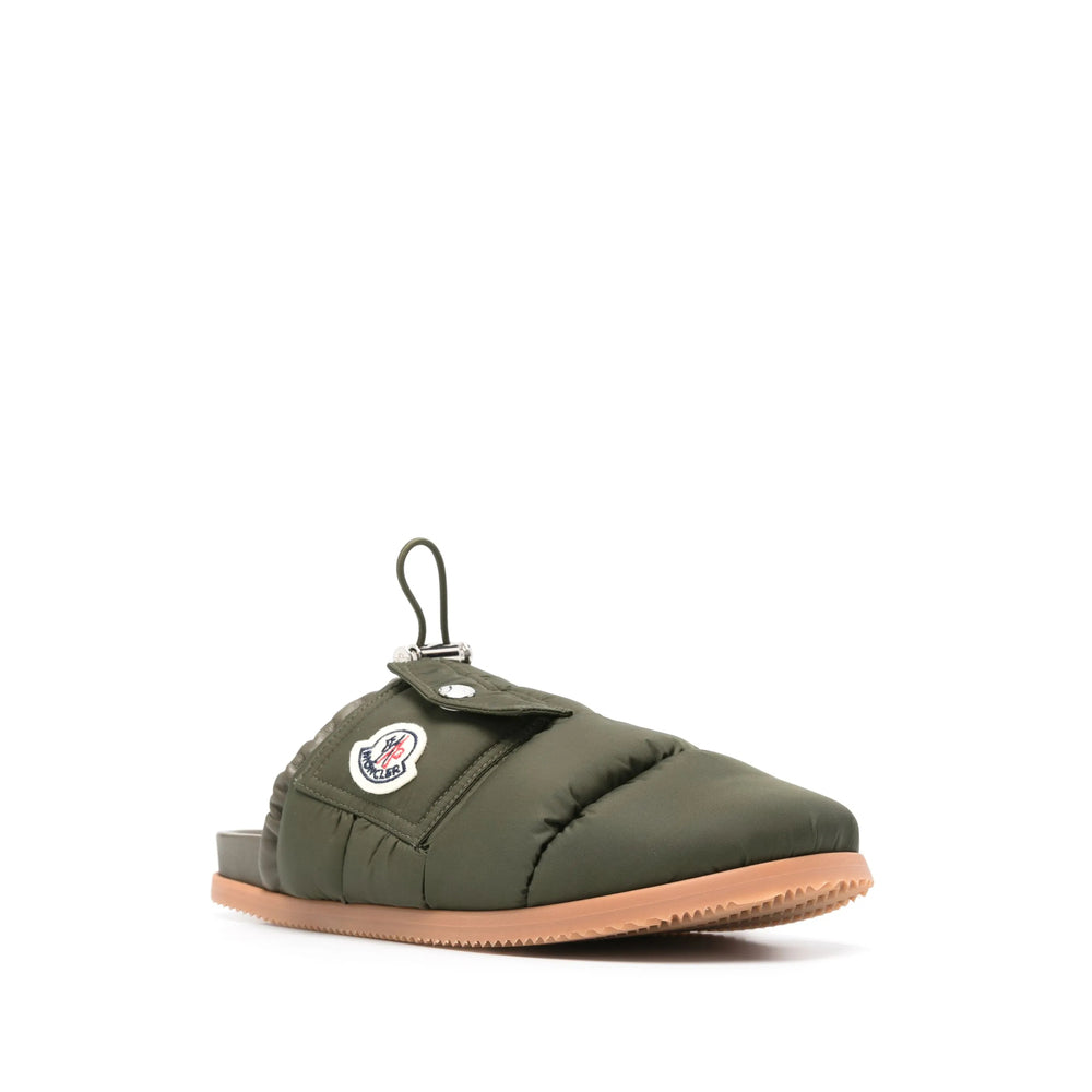 Moncler Green Slippers Women