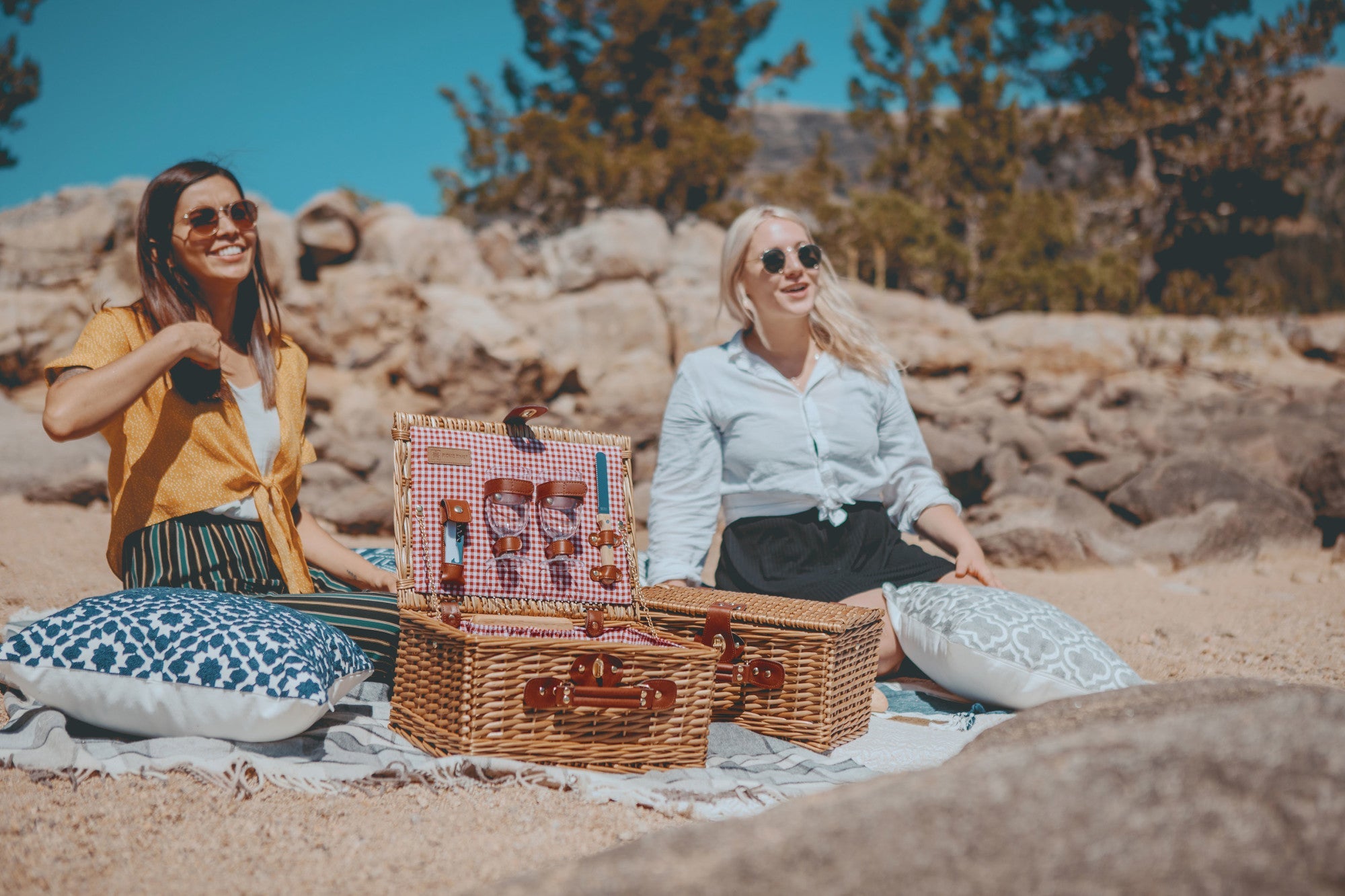 Classic Wine & Cheese Picnic Basket by Picnic Time Family of Brands