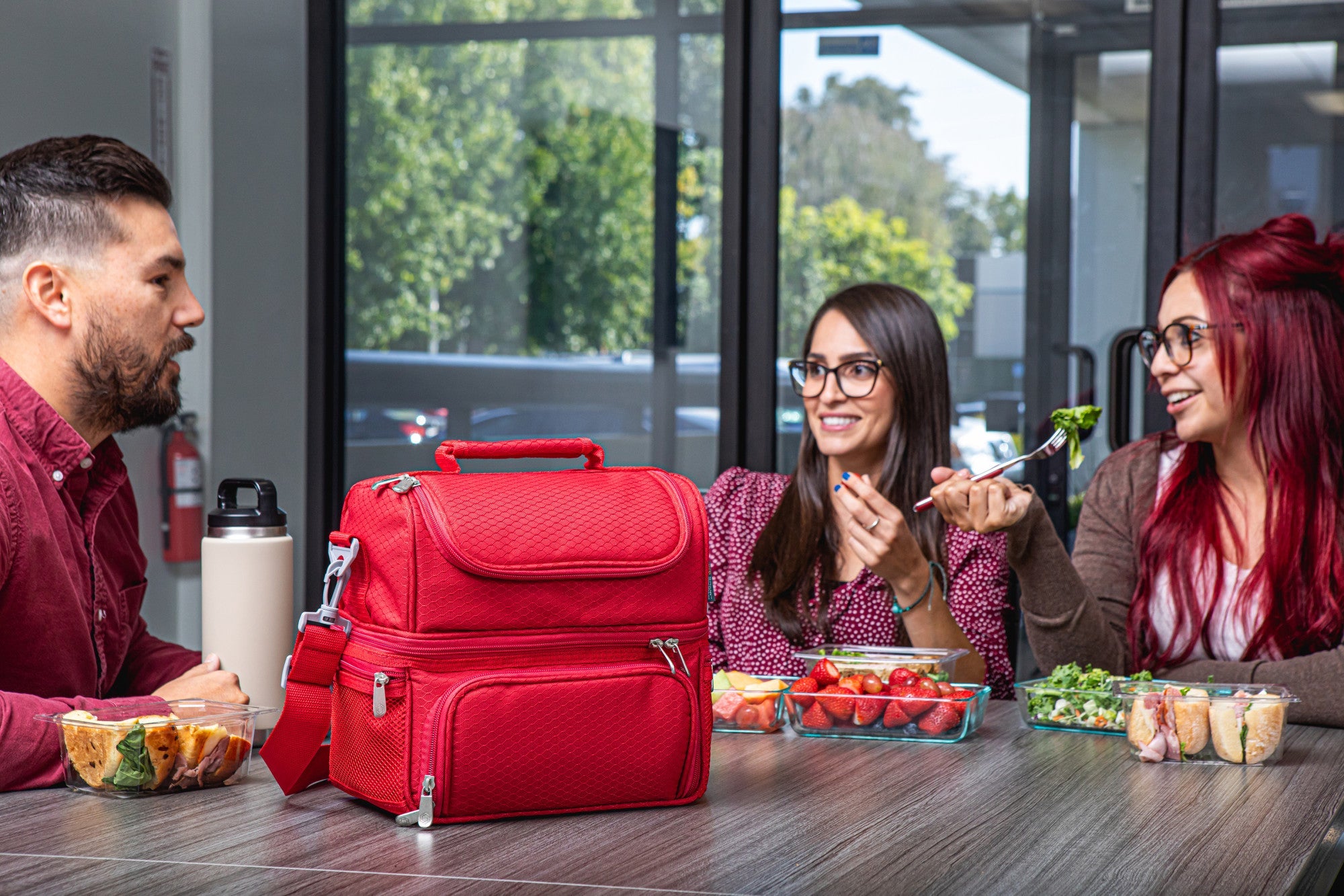 Pranzo Lunch Bag Cooler with Utensils by Picnic Time Family of Brands