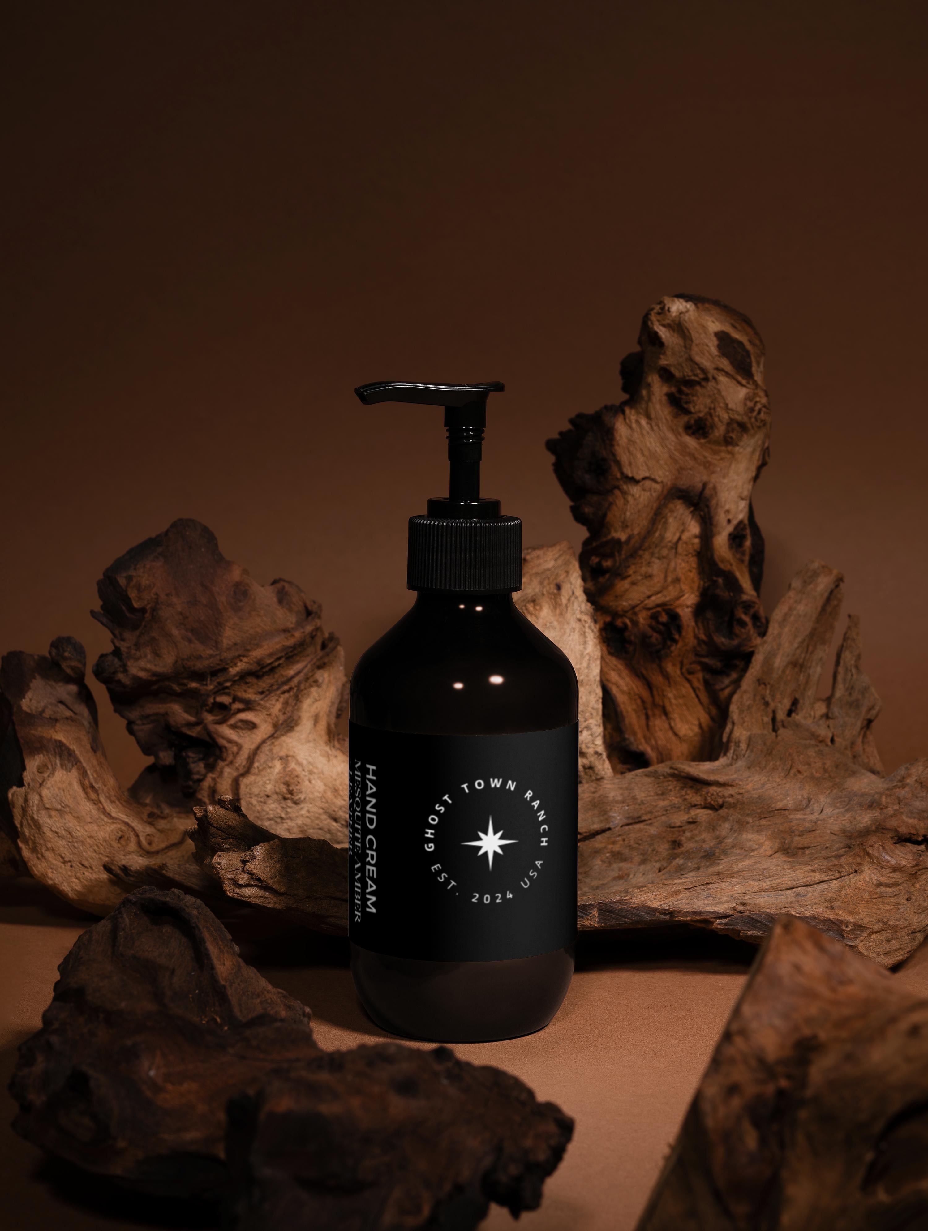 Hand Cream, Mesquite Amber + Leather